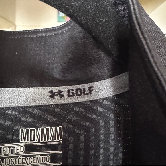 Men’s Medium Black Under Armour Fitted Golf Jacket - Picture 6 of 8